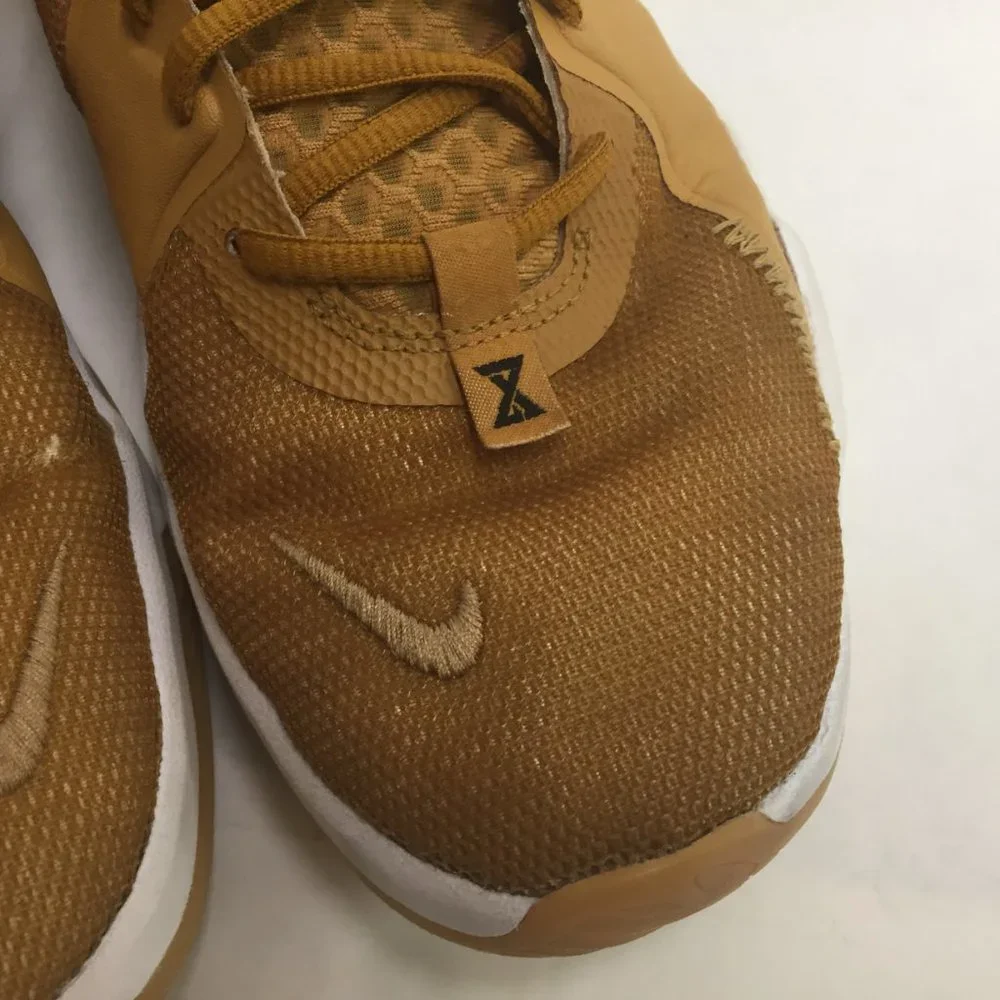 Sneakers Shoes Nike PG 5 Paul George Metallic Gold Wheat Basketball 11.5 - Picture 6 of 16